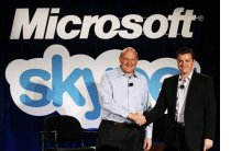 „Skype“ pardavė „Microsoft“ už 8 milijardus dolerių, o Steve'as Ballmeris atrodo ekstazis