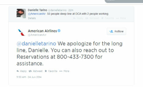 @americanair atsakymas twitter