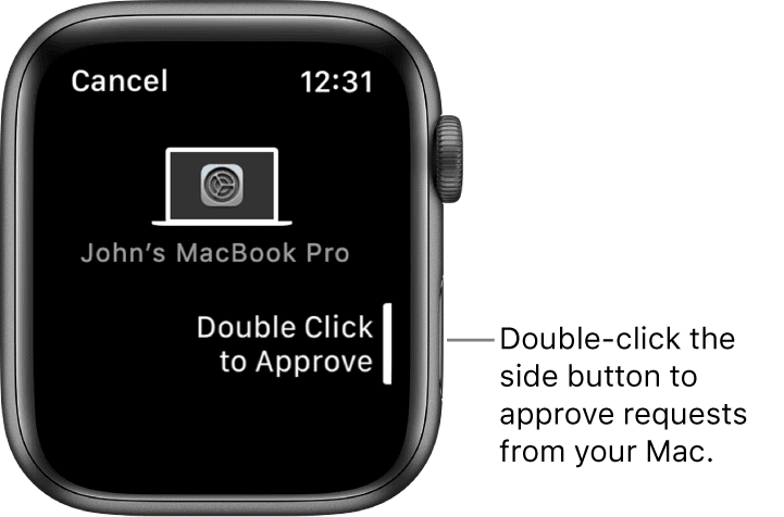 „Apple Watch“ patvirtinimo užklausa „Mac“