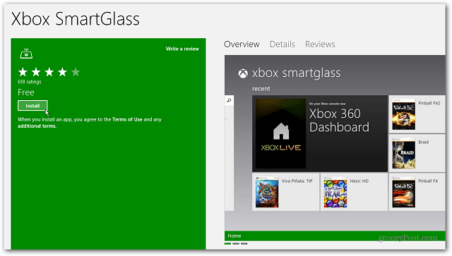Įdiekite „Xbox SmartGlass“