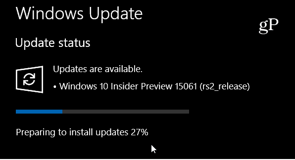 „Windows 10 Insider Build 15061“ yra trečioji kompiuterio peržiūros versija, sukurta šią savaitę
