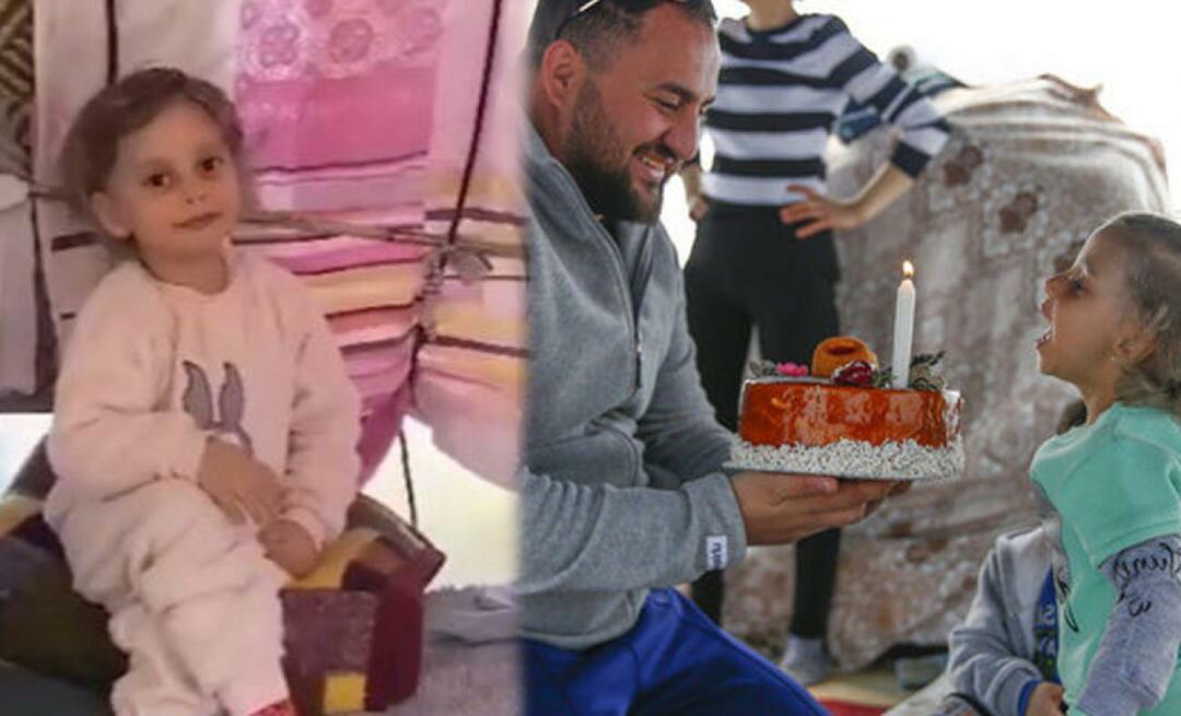 Nurhayat, kuri norėjo gimtadienio torto savo palapinių miestelyje, gavo tortą iš Kayseri!