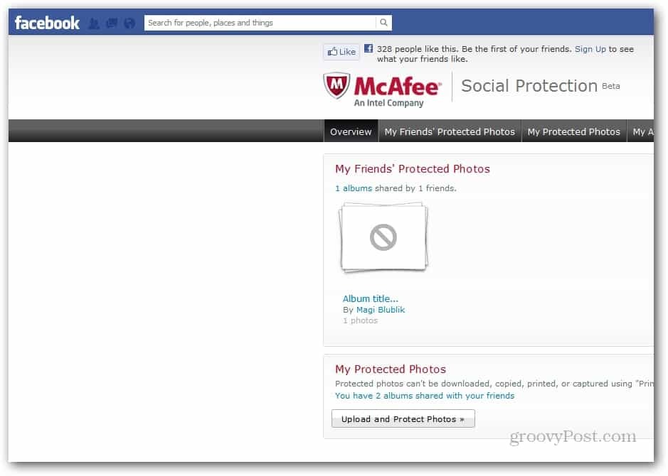 „McAffee“ saugo jūsų „Facebook“ nuotraukas