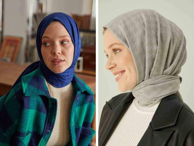 moteriškų hidžabinių kašmyro skarų modeliai 