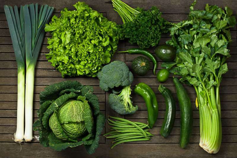Žalia spalva simbolizuoja daržoves ir sveikatą