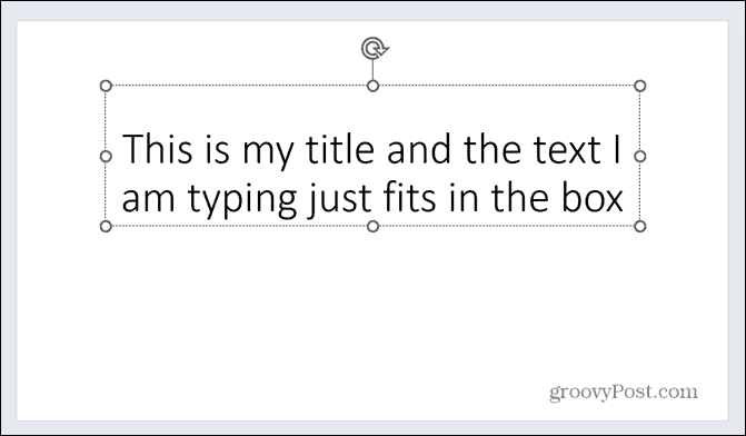 Powerpoint visas teksto laukelis