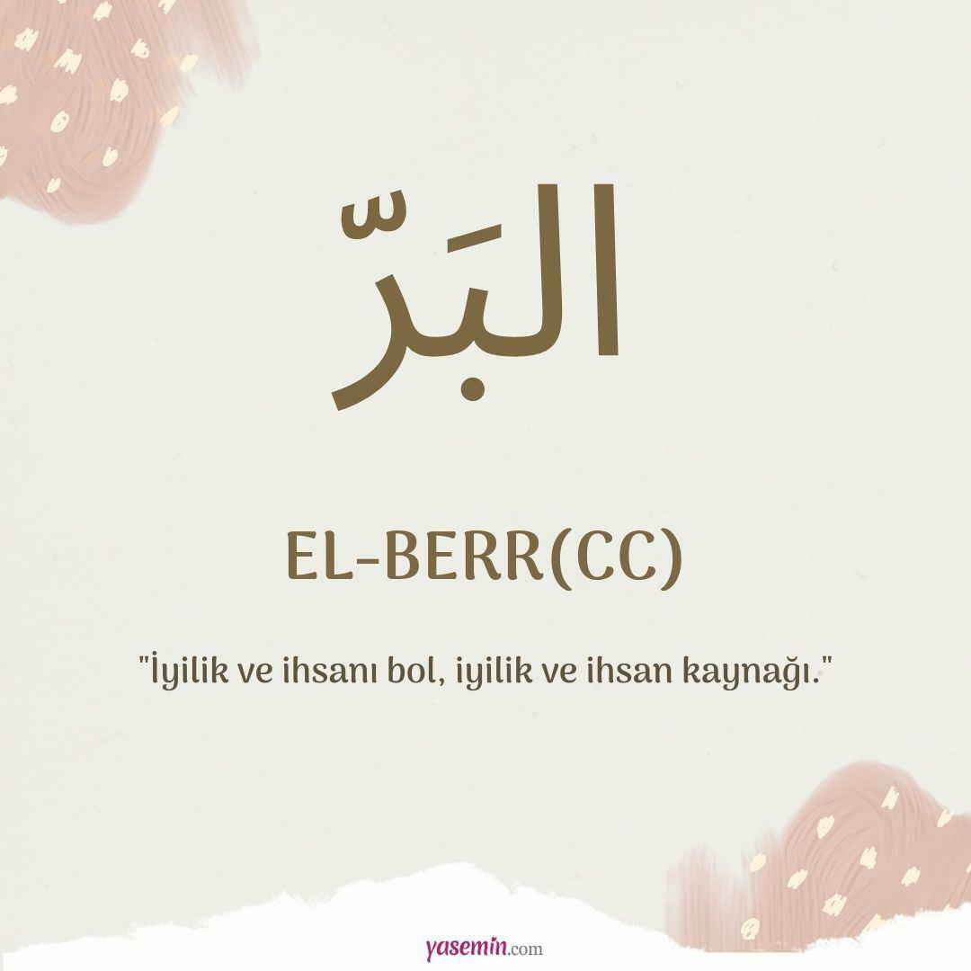 Ką reiškia al-Berras (c.c)?