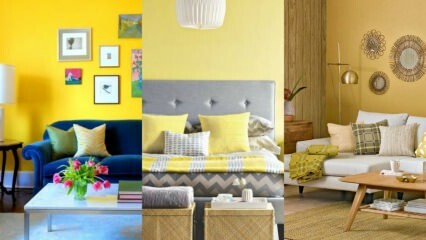 Namų dekoravimo pasiūlymai, kuriuos galima pateikti geltonai