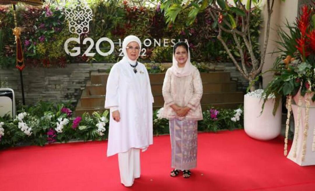 Emine Erdoğan susitiko su lyderių sutuoktiniais G20 viršūnių susitikime