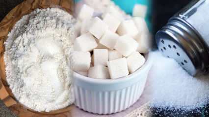 Lieknėjimo metodas, išvengiant 3 baltymų! Kaip liko cukrus ir druska? 3 balta dieta