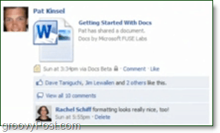 „Microsoft Office Online“ + Facebook = Docs.com [groovyNews]