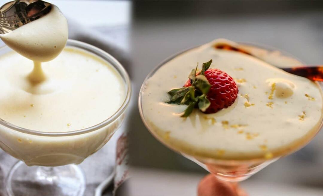 Kas yra Sabayon padažas ir kaip gaminamas Sabayon padažas? Zabaglione tiramisu padažas