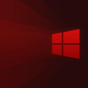 „Windows 10“ logotipas raudonas
