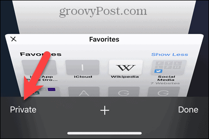 Įjunkite „Private“ naudodami „Safari“ „iOS“