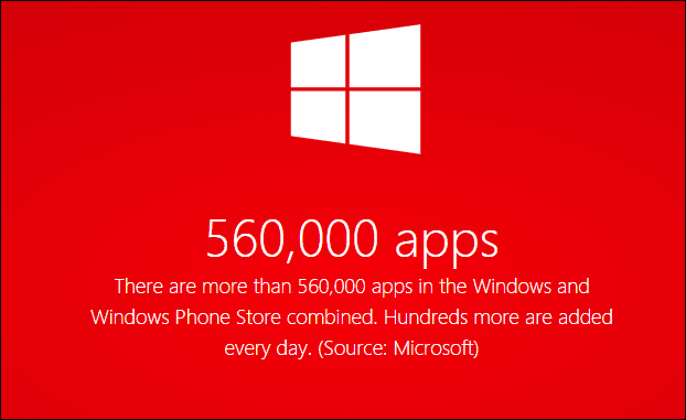 „Microsoft“ paskelbė daugiau nei pusę milijono „Windows 8“ ir „Windows Phone“ programų