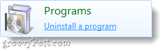 pašalinti programą iš „Windows 7“
