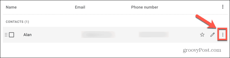 „Gmail“ trijų taškų piktograma