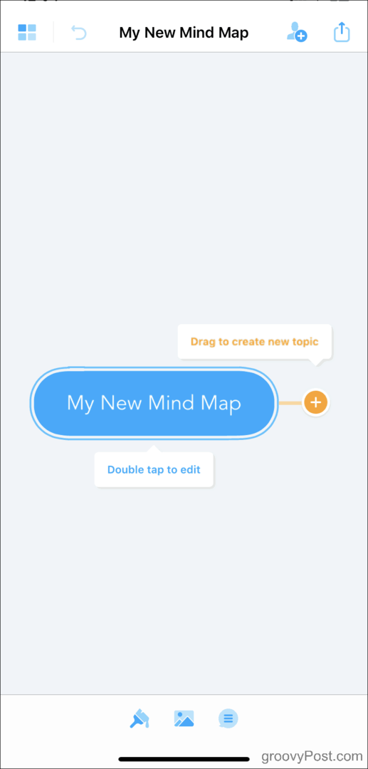Naujas „MindMeister“ minčių žemėlapis