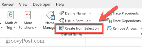 Excel sukurti iš pasirinkimo