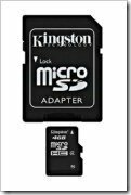 nuo mikro iki standartinio SD adapterio
