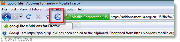 „goo.gl Firefox“ priedas