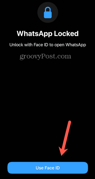 WhatsApp naudoti veido ID