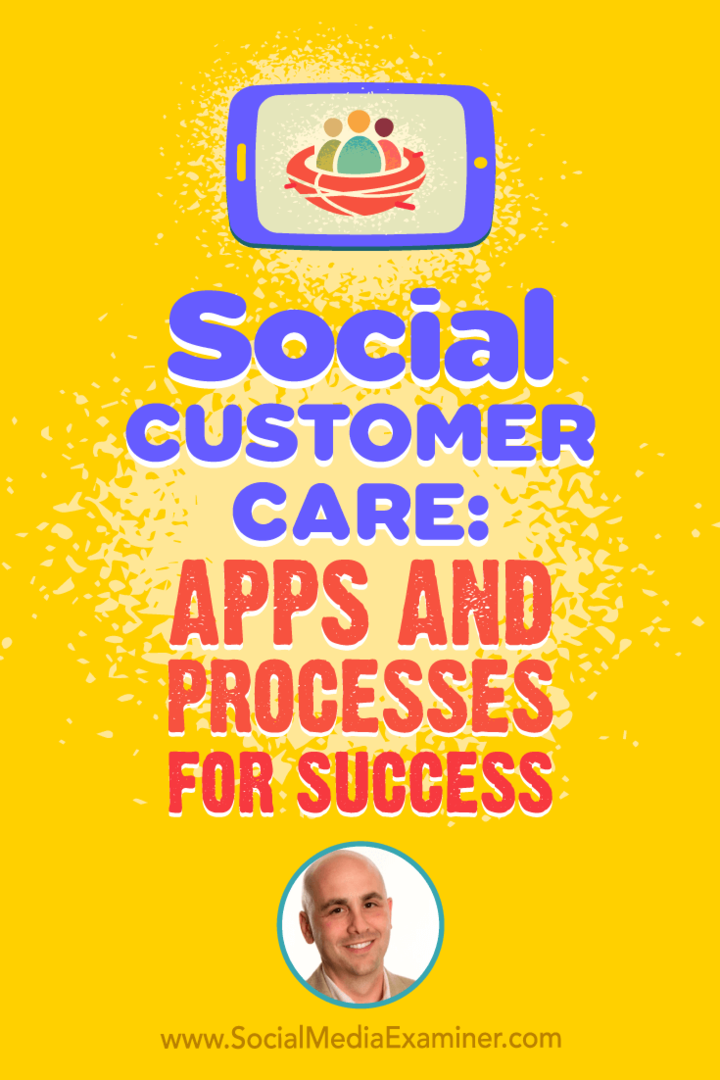 Socialinis klientų aptarnavimas: programos ir sėkmės procesai, pateikiant Dano Gingisso įžvalgas socialinės žiniasklaidos rinkodaros tinklalaidėje.