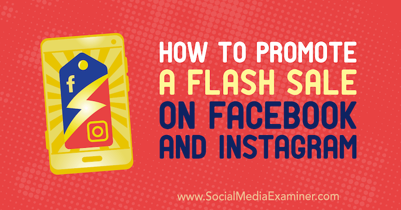 Kaip skatinti „Flash“ pardavimą „Facebook“ ir „Instagram“, pateikė Stephanie Fisher socialinės žiniasklaidos egzaminuotoju.