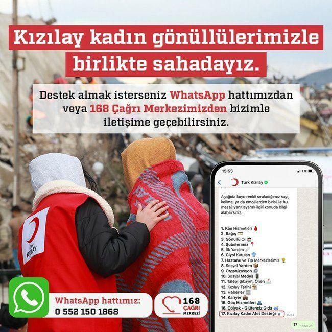 Turkijos Raudonasis Pusmėnulis sukūrė „WhatsApp“ liniją žemės drebėjimo aukoms