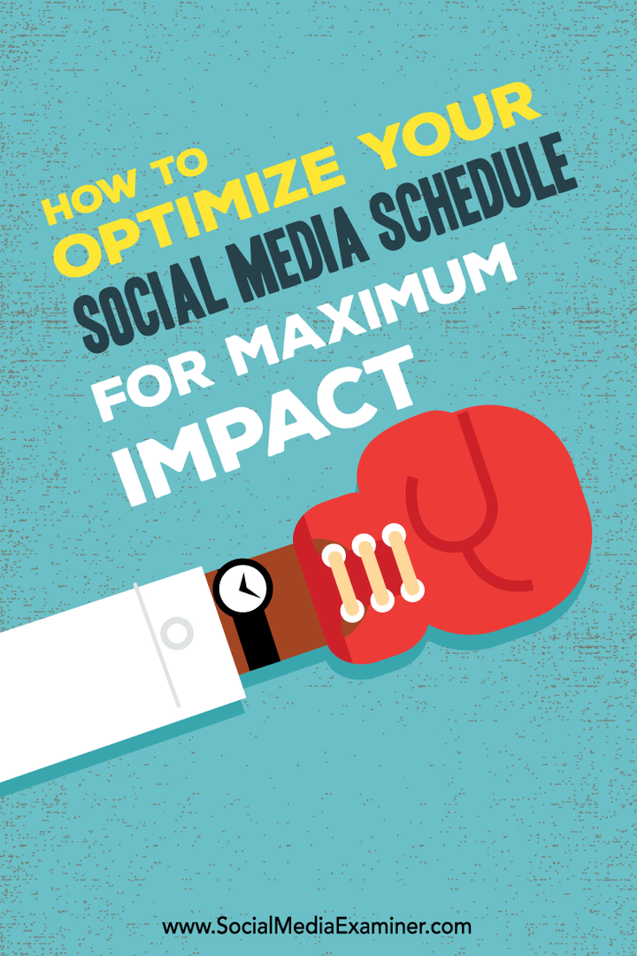 Kaip optimizuoti savo socialinės žiniasklaidos tvarkaraštį, kad poveikis būtų maksimalus: socialinės žiniasklaidos ekspertas
