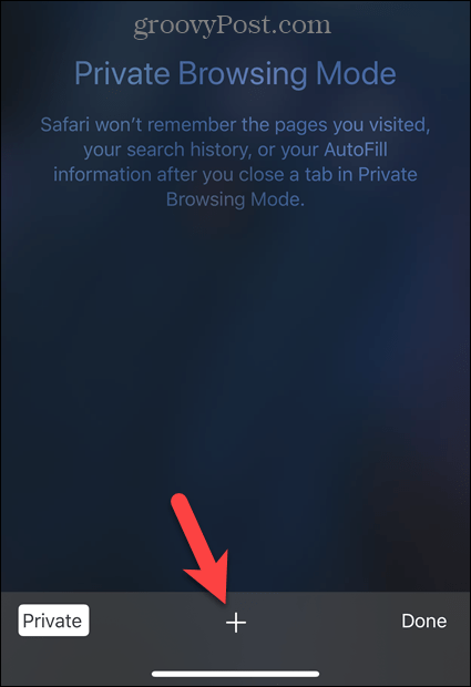 Palieskite pliuso piktogramą „Safari“ sistemoje „iOS“