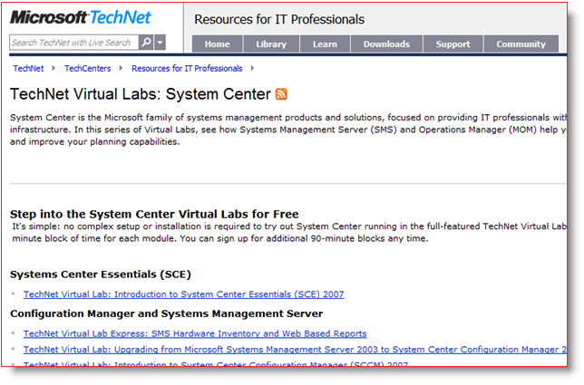 „Microsoft TechNet“ virtualios laboratorijos