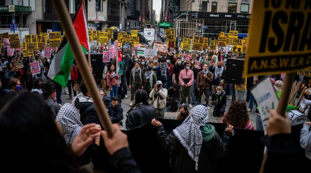Palestinos Niujorko streikas