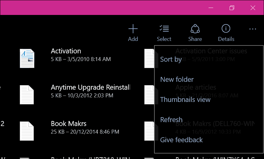 Atvyksta nauja „OneDrive“ universali programa, skirta „Windows 10“