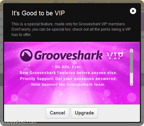 „Grooveshark VIP“ sąskaitos pranašumai