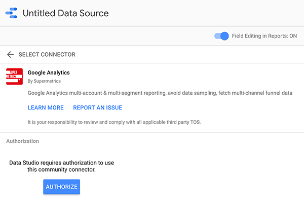 Kaip prijungti duomenų šaltinį prie „Google Data Studio“, 2 patarimas