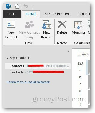 Socialinių tinklų „Outlook 3“