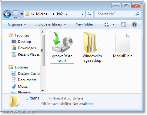 „Windows 7“ atsarginė kopija - viskas padaryta, dabar turite atsarginę kopiją