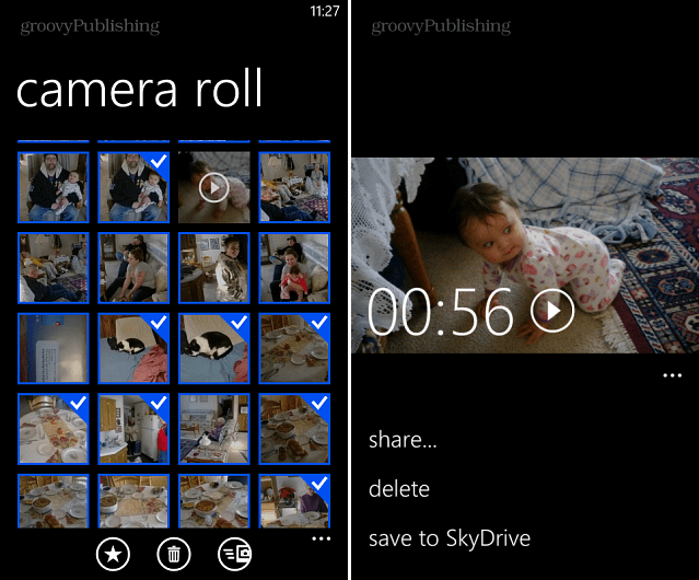 „Windows Phone 8“: nuotraukų ir vaizdo įrašų įkėlimas į „SkyDrive“