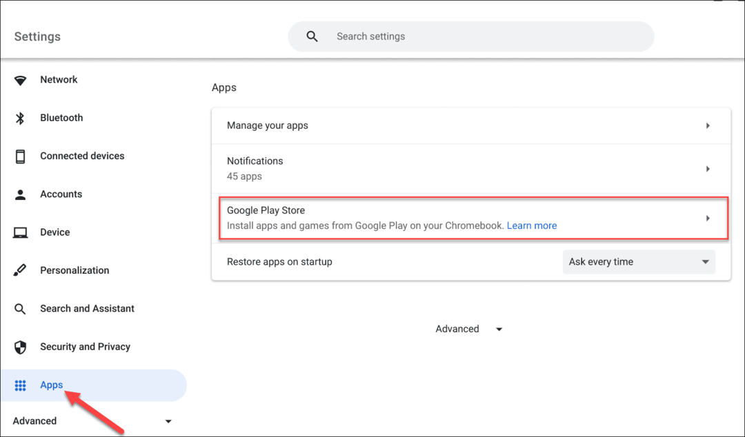 Kaip pataisyti, kad „Google Play“ neveikia „Chromebook“ įrenginyje