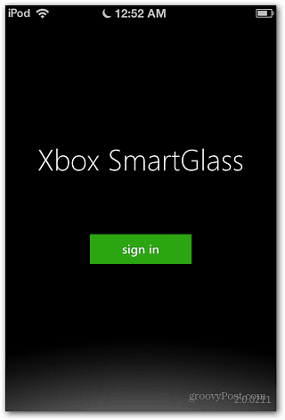 „Xbox SmartGlass“ prisijunkite prie „iOS“