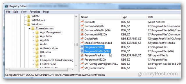 Kaip pakeisti katalogą, kuriame Windows diegia programas