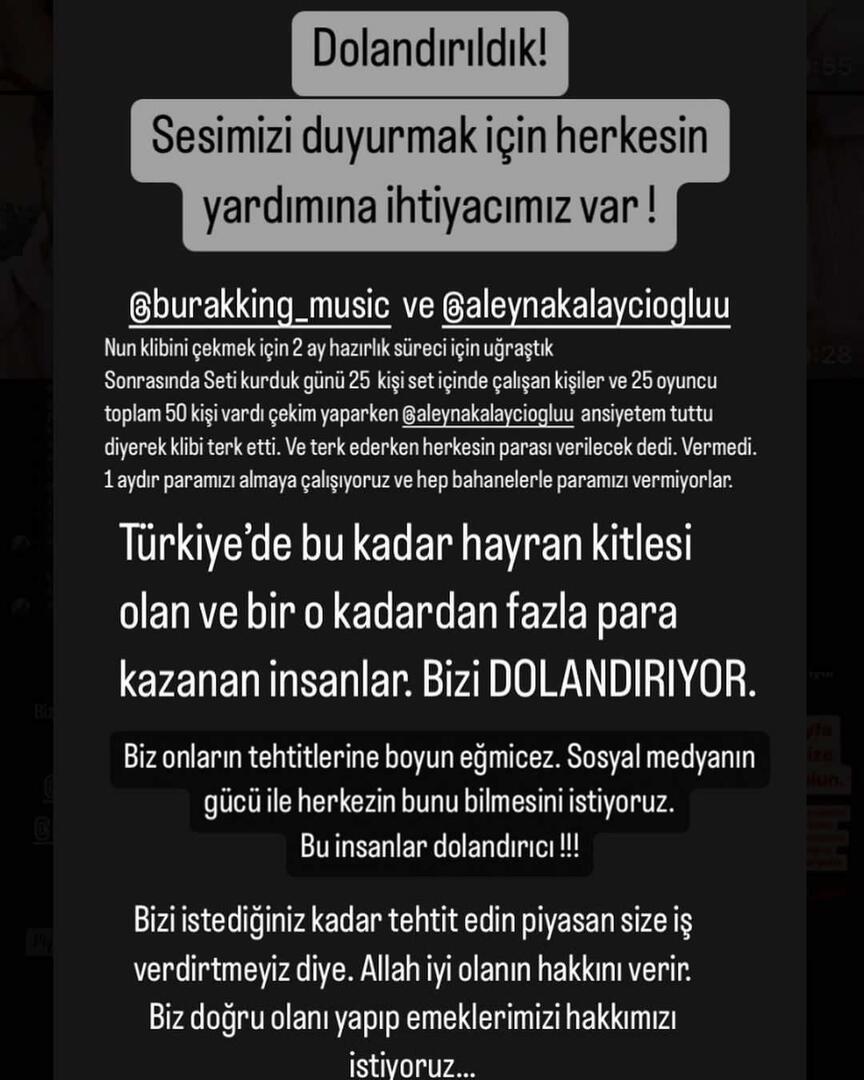 Burak King ir Aleyna Kalaycıoğlu kaltinimai sukčiavimu