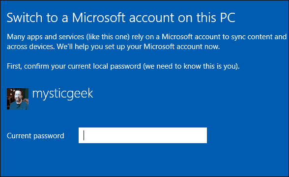 Perjunkite į „Microsoft“ paskyrą