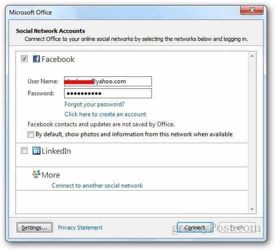 Socialinių tinklų „Outlook 4“