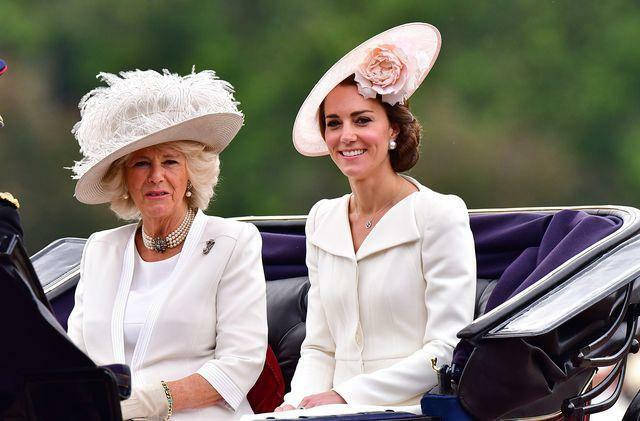 Anglijos karalius III. Charleso žmona Camilla ir Kate Middleton