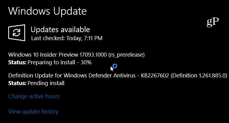 „Windows 10“ peržiūra „Build 17093“