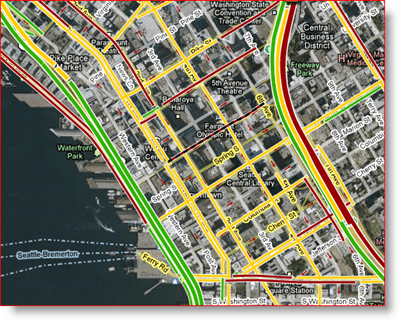 „Google“ prideda arterijų eismo sąlygas „Google Maps“