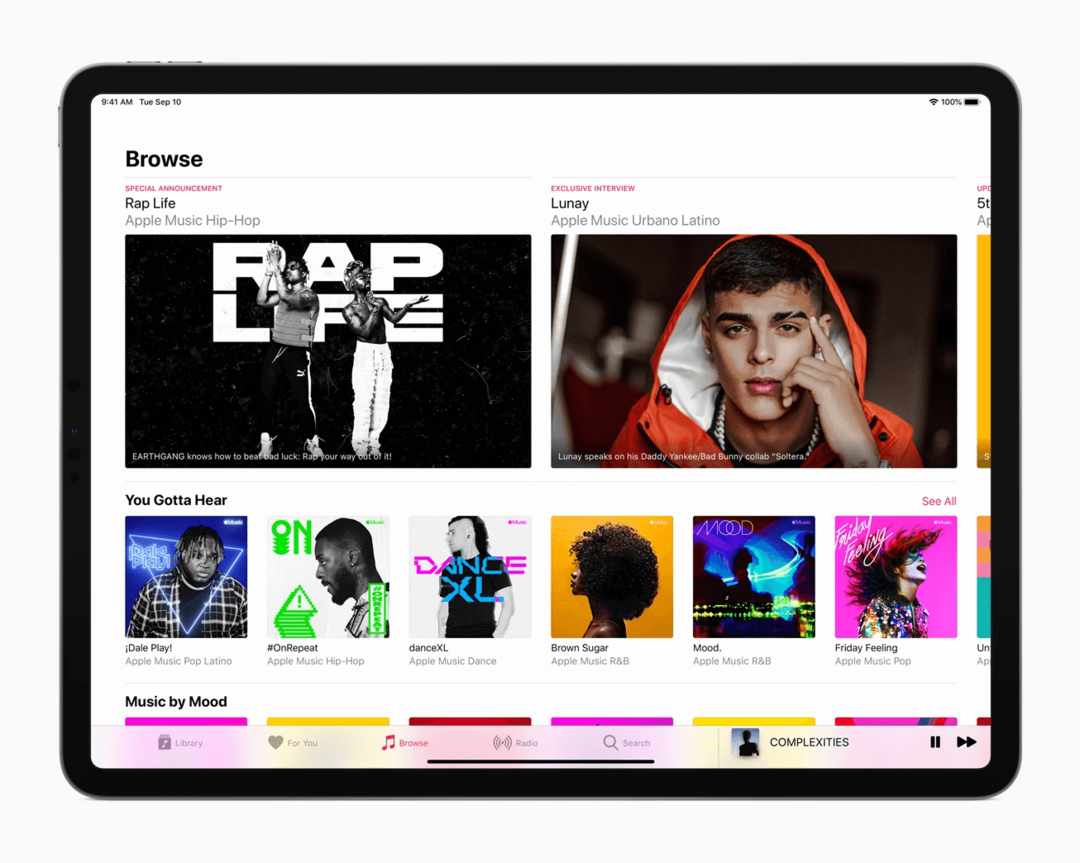 „Apple Music“ „iPad“