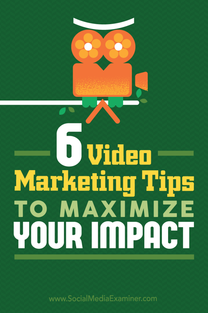 Patarimai, kaip rinkodaros specialistai gali pagerinti jūsų vaizdo įrašų turinį.
